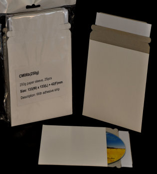 250gsm Adhesive cardboard mailer (CM06b) 25pcs/pack